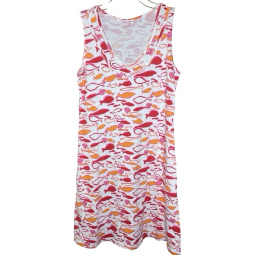 Fresh Produce Pink and Orange Dress Sz M